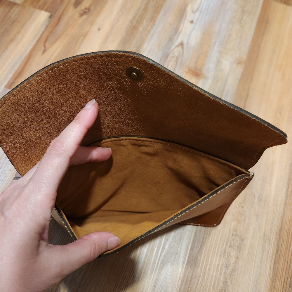 Patricia Nash Brown Leather Clutch Purse Wallet - Picture 7 of 10